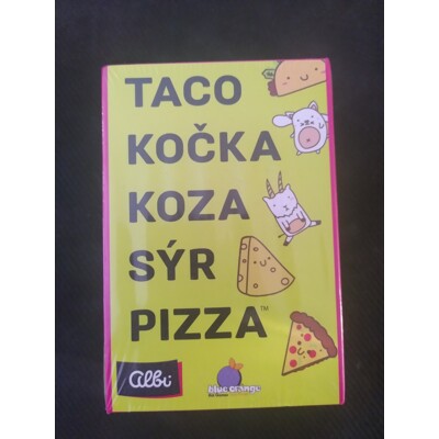 Taco, kočka, koza, sýr, pizza
